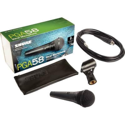 Shure PGA58-QTR Dynamic Vocal Handheld Mic w/ 1/4" Microphone Cable 15FT & Pouch image 5