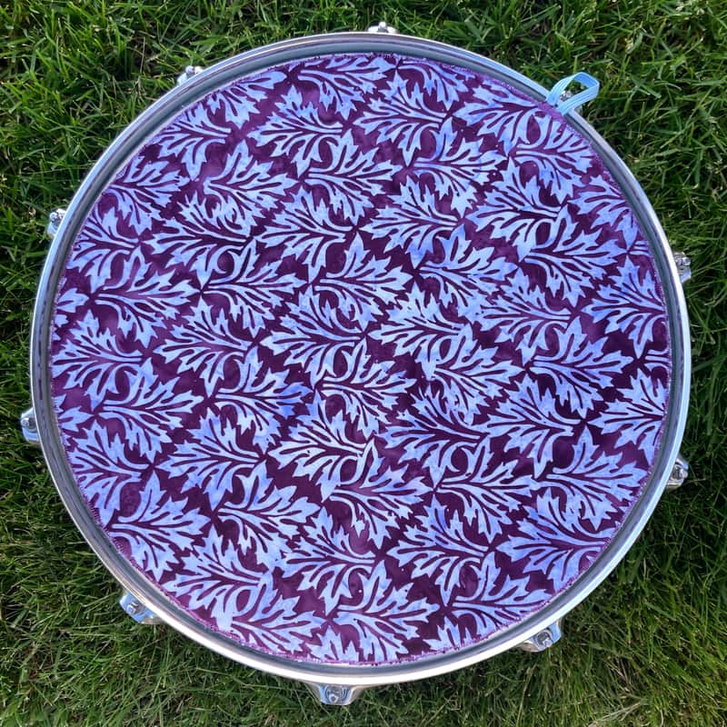 14" single layer Drum Bunny cloth drum cover - dampener - partial mute - compare to Drum Tortillas - Quesadilla - Big Fat Snare image 1