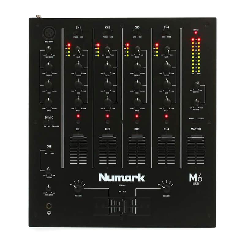 Numark M6 USB Black DJ Mixer Black