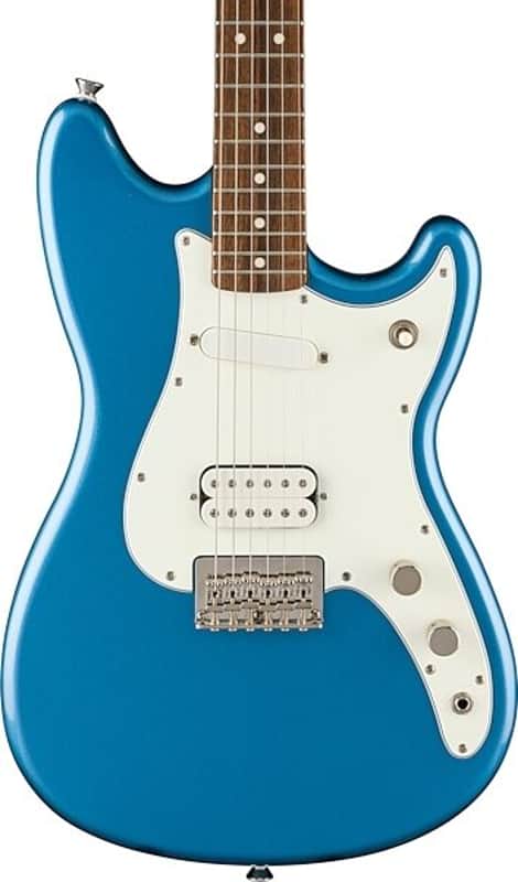 Squier Classic Vibe Duo-Sonic HS Electric Guitar. Laurel Fingerboard, Parchment Pickguard, Lake Placid Blue image 1