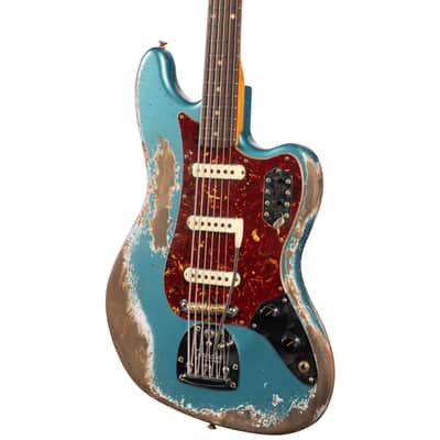 Fender Custom Shop 1962 Bass VI Super Heavy Relic Super Faded Ocean Turquoise (386) image 3