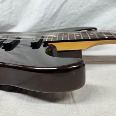 Charvel Model 4 HSS Guitar with Case - MIJ Made In Japan 1980s - Black Cherry image 15
