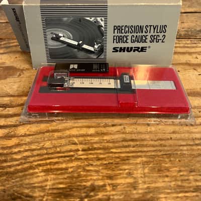 Shure SFG-2 Stylus Tracking Force Gauge for Turntable Cartridges 80s original box image 1