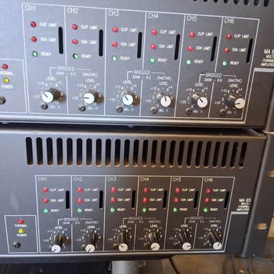 RANE MA-6S Bridgeable Professional Multi-Channel Amplifier w/ 6 Independent Amps image 2