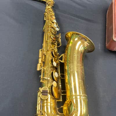 H.N. White Cleveland Alto Saxophone 1955 - Brass Lacquer image 2