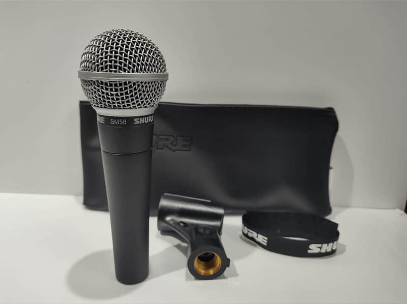 Shure SM58 Handheld Cardioid Dynamic Microphone 1984 - Present - Black image 1
