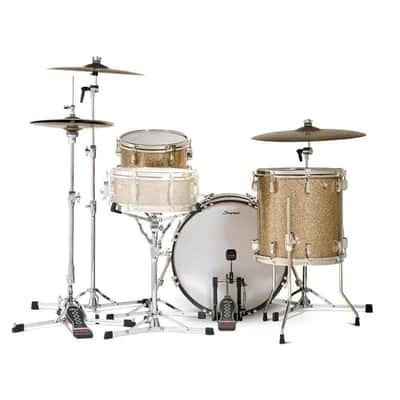 Slingerland Radio King 3pc Drum Set 20/12/14 Gold Glass image 3