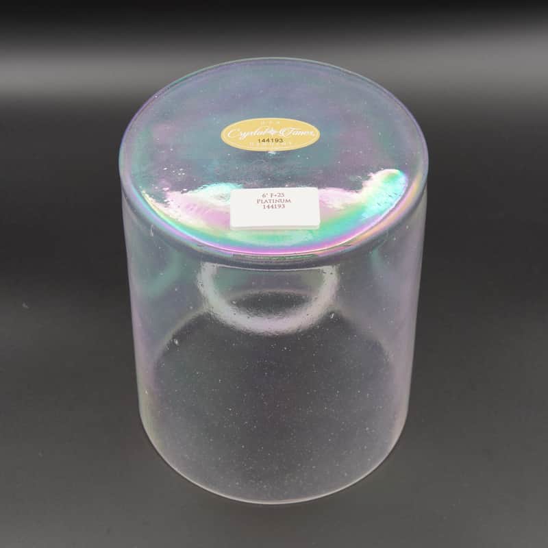 Crystal Tones 6" Platinum Quartz Crystal Singing Bowl (F4+25) image 1