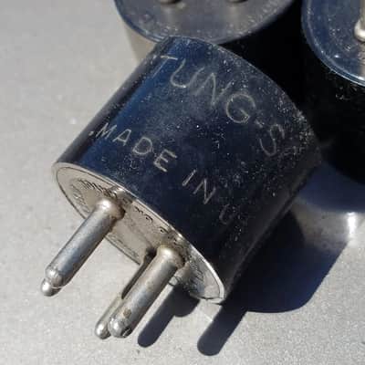 RCA etc. lot 5x 4-pin Vacuum Tube Bases UX4 U4A 300B Hammond Leslie 1920s - 1940s - Black Bakelite Or Brown Micanol image 3