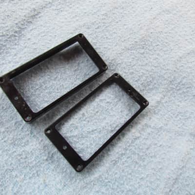 Dimarzio USA Pickup Surrounds Black Neck & Bridge Position Pickup Rings Dimarzio USA Pickup Surrounds Bridge & Neck Positions image 1