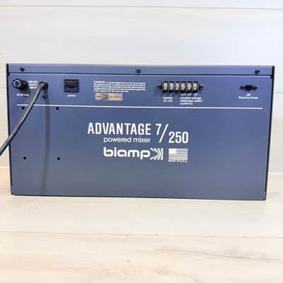 Biamp Advantage 7/250 250W 7-Channel Powered Mixer Made in USA w/ Attached Power Cord 1995 image 8