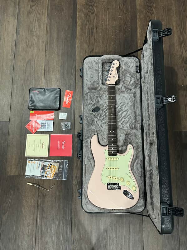 Fender American Professional II Stratocaster with Rosewood - Shell Pink with Matching Headstock image 1