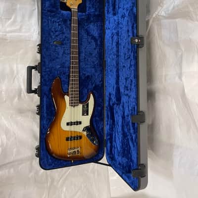 Fender 75th Anniversary Commemorative Jazz Bass 2021 - 2-Color Bourbon Burst image 5
