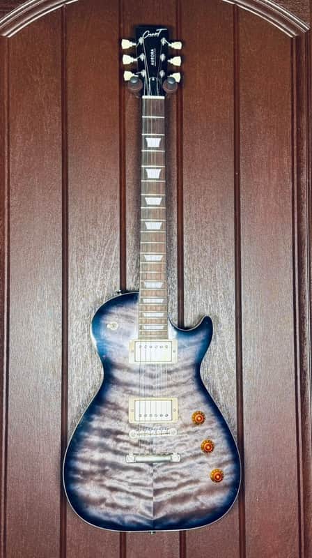 Cream-T Aurora V2 2024 - Pickup Swapping Black Hole Burst with 2 sets of Guitar-X Pickups image 1