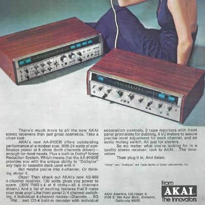 AKAI AS-980 Quad Stereo Receiver image 2