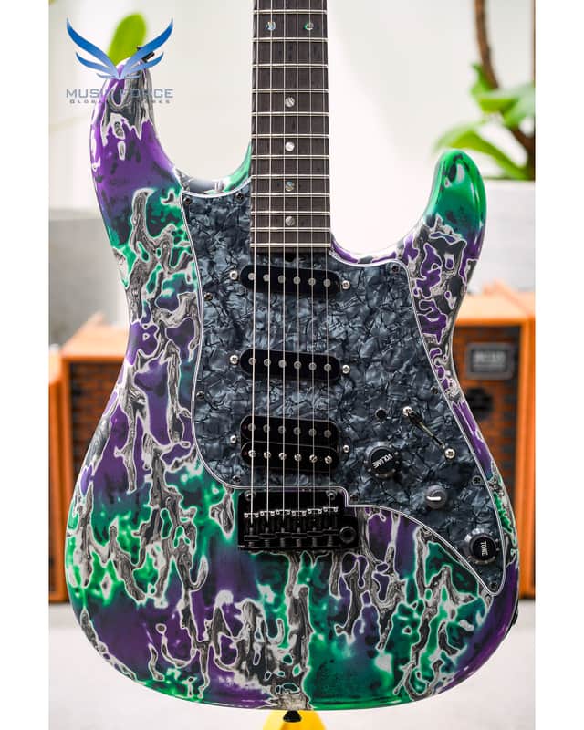James Tyler Japan Studio Elite HD HSS-Alien Guano Semi Gloss w/Faux Matching Headstock, Black Pearl PG, Black HW, Ebony FB, Midboost & Bypass Button image 1