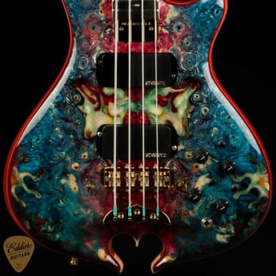 Alembic Mark King Signature Deluxe - Buckeye Burl Resin Top image 2