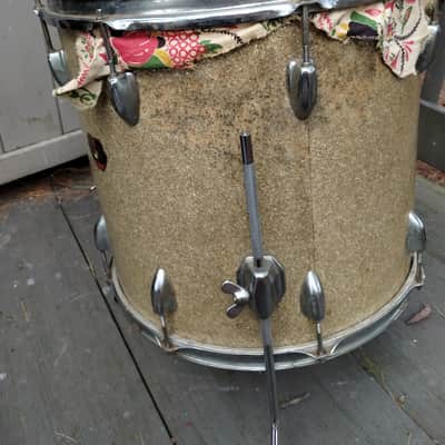 Lyra 16" Floor Tom 60's - 70's - Champagne Sparkle image 3