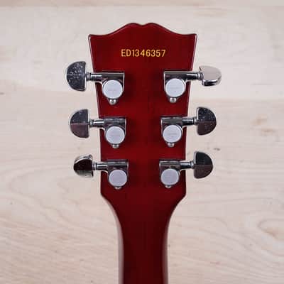 Edwards E-SA-125LTS Semi-Hollow Body With Bigsby MIJ 2013 Cherry Red Japan w/ Bag image 21