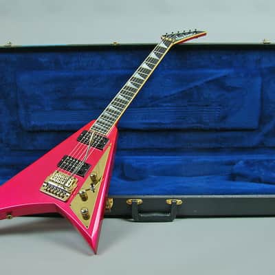 Jackson Randy Rhoads Flying V 1984 Hot Pink Metal Flake | Reverb