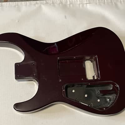 2000's Japan Jackson DX10DFS Transparent Red Flame Guitar Body Floyd Ready image 11