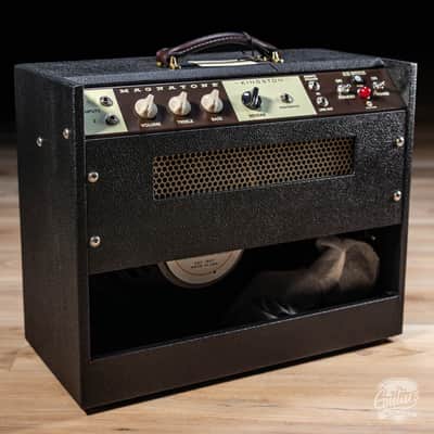 Magnatone Kingston 12W 1x12” Combo Amp w/ Reverb – Black w/ Brown Grill image 6
