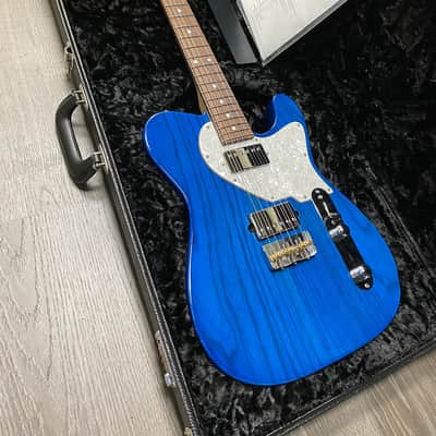 Suhr Custom T 2019 Trans Blue 2 Humbucker Thornbuckers image 2