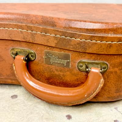 1958-1959 Gibson Logo Brown-Pink Guitar Case ES-335, 345, 355 Vintage 1950's image 6