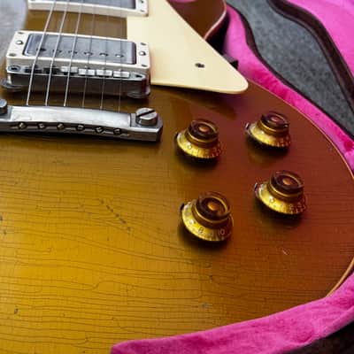 Gibson Custom Shop Murphy Lab '57 1957 Les Paul Goldtop Darkback Ultra Heavy Aged image 7