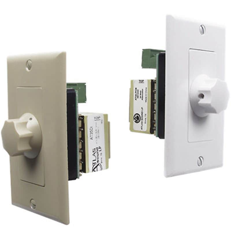 Atlas Sound AT35D Deluxe Decora Plate Mounted 35W Attenuator with 3 dB Steps image 1