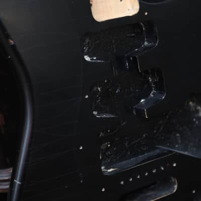 Allparts Stratocaster Body Black Aged Relic Nitrocellulose Lacquer Fender Licensed Strat image 13