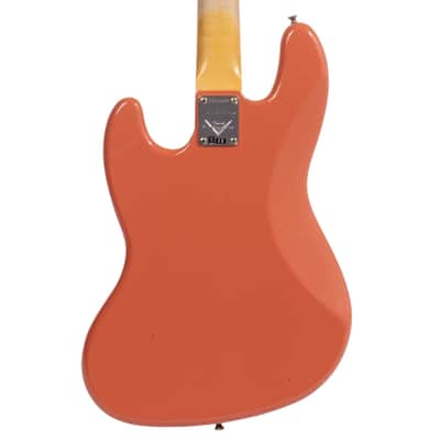 Fender Custom Shop Limited Edition '64 Jazz Bass Journeyman Relic, Super Faded Aged Tahitian Coral image 3
