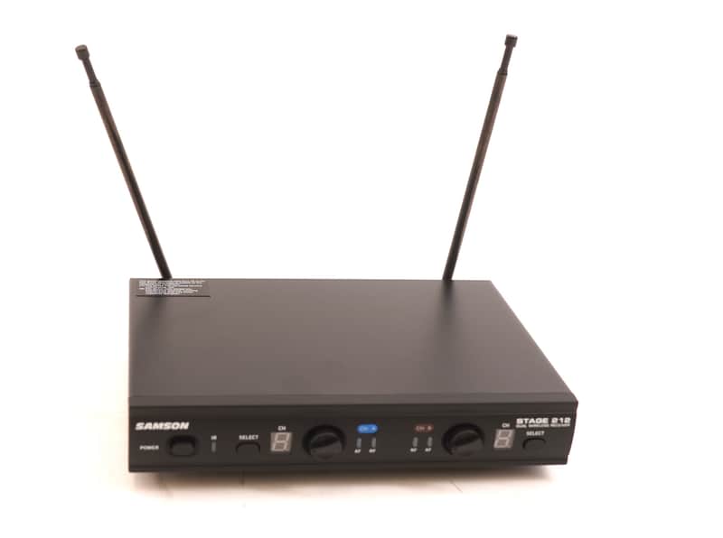 Samson SWS212HH-E Stage 212 Dual Vocal VHF Wireless System (2) Q6 Dynamic Mics image 1