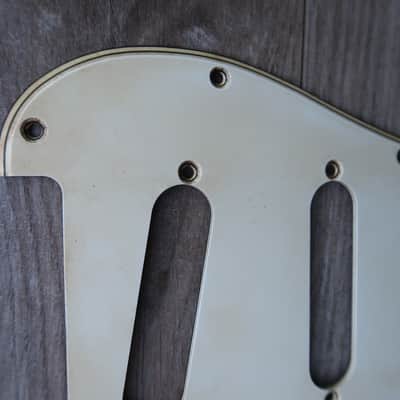 62 Fender Stratocaster Pickguard 11 hole Celluloid Vintage White / Cream USA vintage RI 60 61 image 6