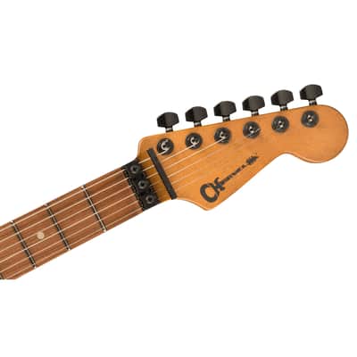 Charvel Pro-Mod Relic San Dimas Style 1 HH FR PF Weathered Orange - Electric Guitar image 5