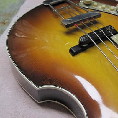 Hofner 500/1 '60 Cavern Model Bass/Left-handed 1990's Shaded Brown image 3