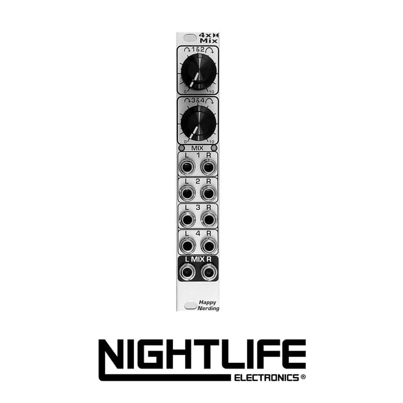 Happy Nerding  4xMIX Stereo Mixer - Silver image 1