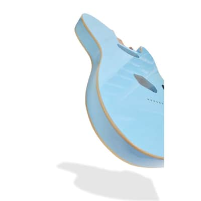Telecaster Body, Sonic Blue and double binding, 3-piece Alder image 6