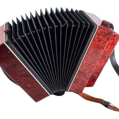 Vintage Marichka Button Accordion, USSR Concertina, Folk Instrument image 18
