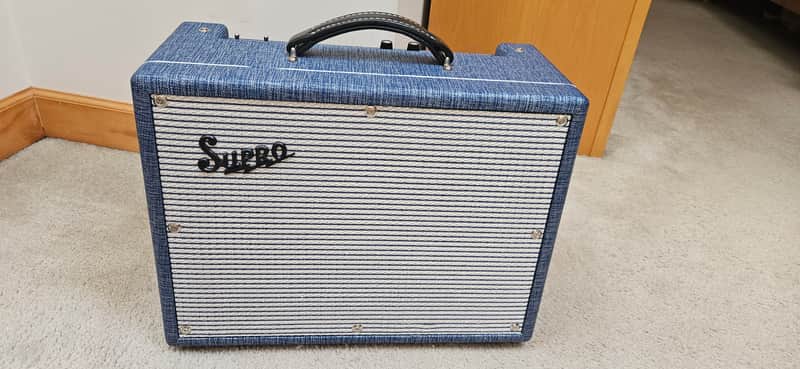 Supro 1970RK Keeley Custom 25-Watt 1x10" Guitar Combo 2018 - Present - Blue Rhino image 1