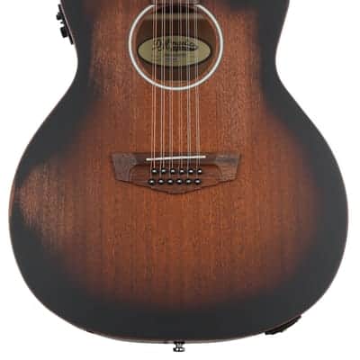 D'Angelico Premier Fulton LS 12-string Acoustic-electric Guitar - Aged Mahogany image 2