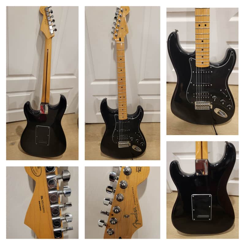 ギター Fender Standard Stratocaster Black Fender Standard Stratocaster HSS Black エレキギター ストラト