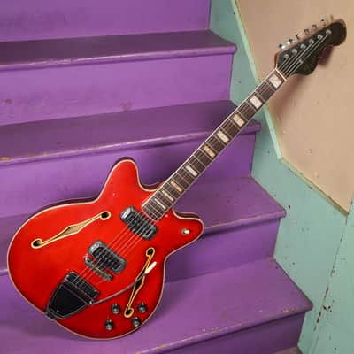 1967 Fender Coronado II Hollowbody Electric Guitar (VIDEO! Fresh Work, Ready) image 1