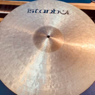 Vintage 1980s Istanbul Pre Split Stencil Logo 22” Heavy Ride Cymbal 3300g image 5