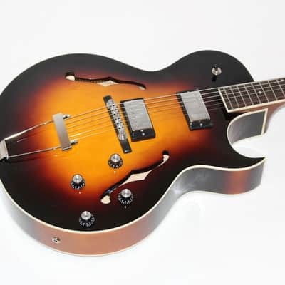 The Loar LH-280-C Archtop Hollowbody Electric Guitar Sunburst image 2