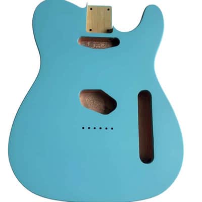 Turquoise Blue Guitar Telecaster Tele Style Alder Body image 1