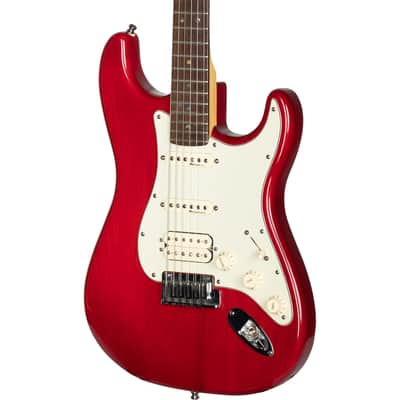 Fender American Deluxe Fat Stratocaster HSS - Crimson Red Transparent image 5