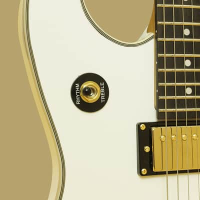 Stagg 30th Anniversary Legacy Mahogany HH Electric Guitar White – 30TH-LEGACY-WH image 5