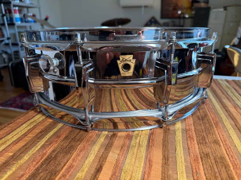 Ludwig Supraphonic  14”x51/4” 1969 - Chrome over seamless aluminum shell image 1