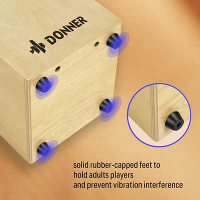 Cajon DCD-1K Wooden Drum Box with Soft Case Gig Bag image 4